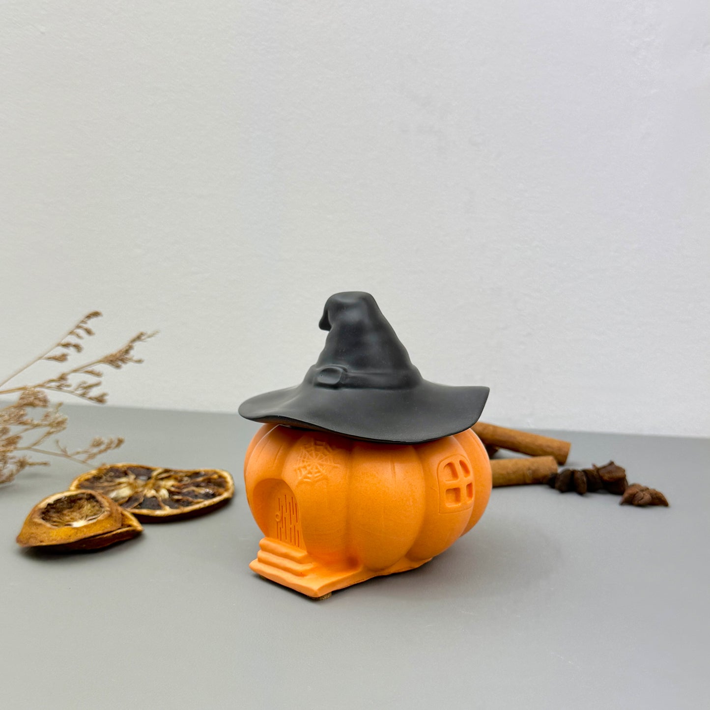 Black and Orange Witches House Decorative Bowl - Halloween Decor