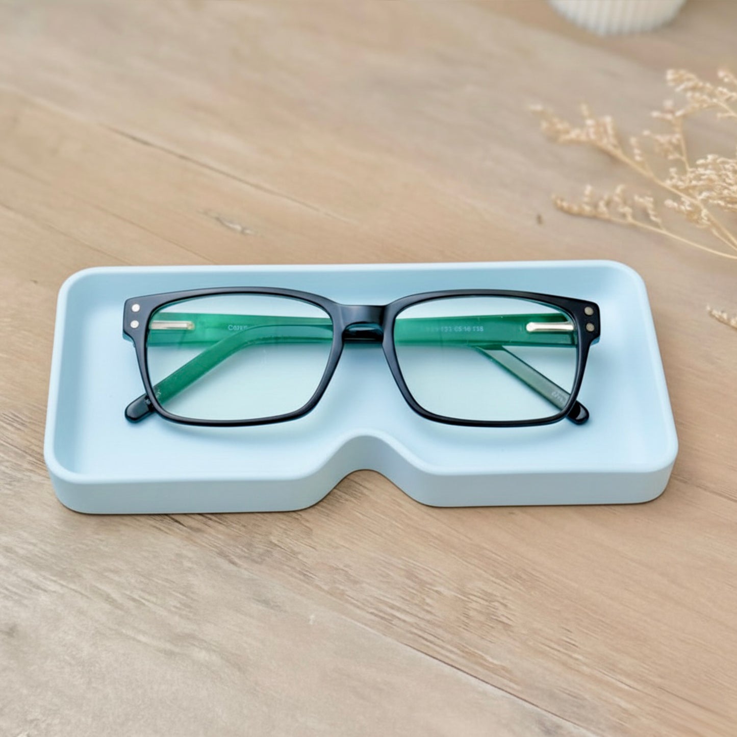 Blue Glasses Case, Sunglasses Holder and Reading Glasses Tray