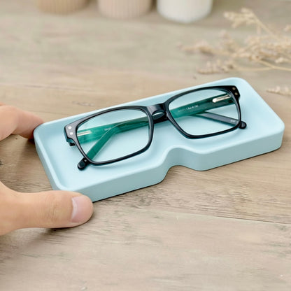 Blue Glasses Case, Sunglasses Holder and Reading Glasses Tray