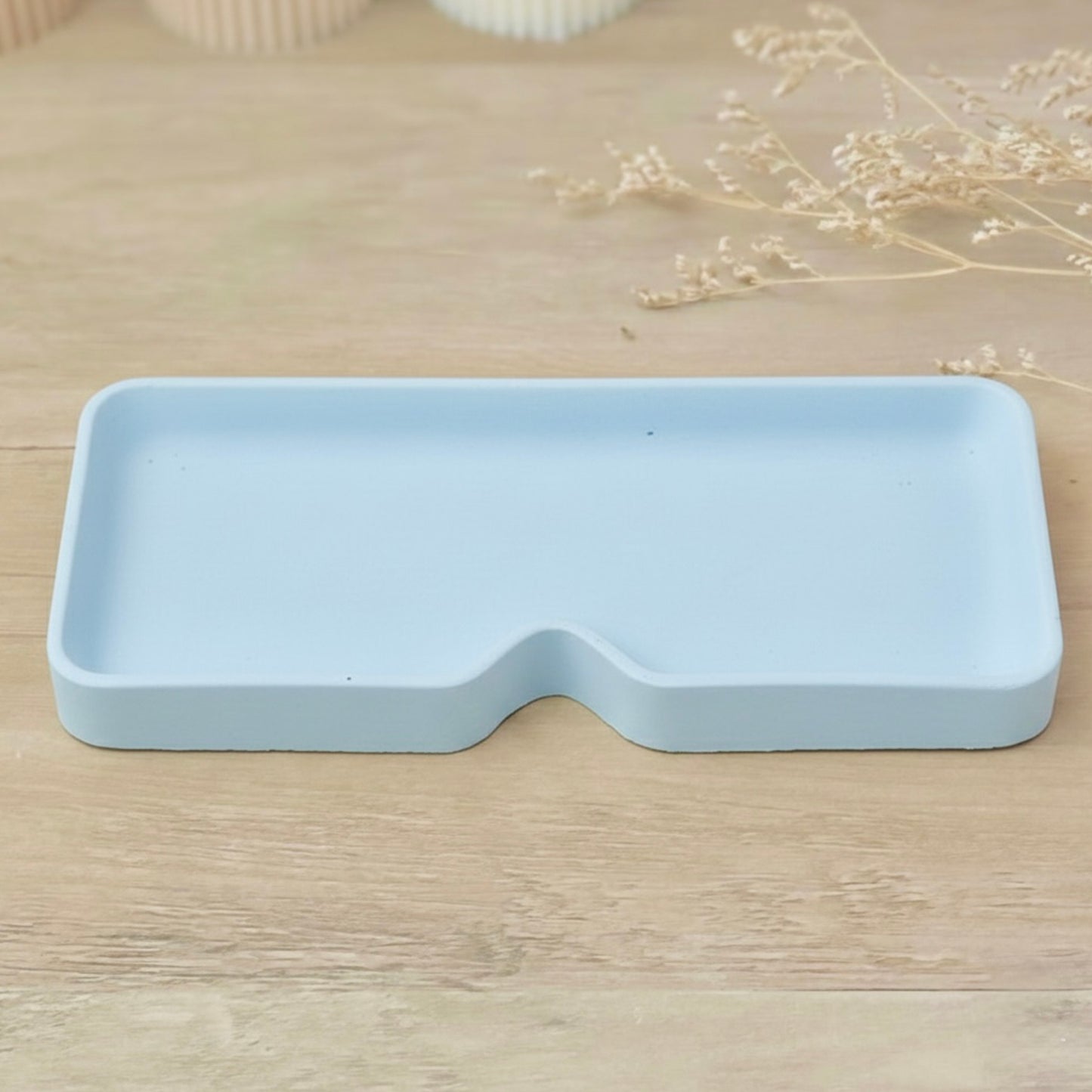Blue Glasses Case, Sunglasses Holder and Reading Glasses Tray