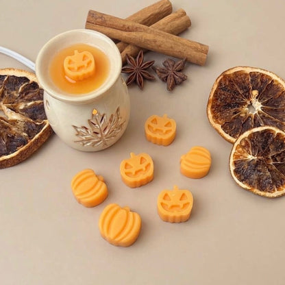 Bonfire Scented Halloween Pumpkin Wax Melts Set of 6