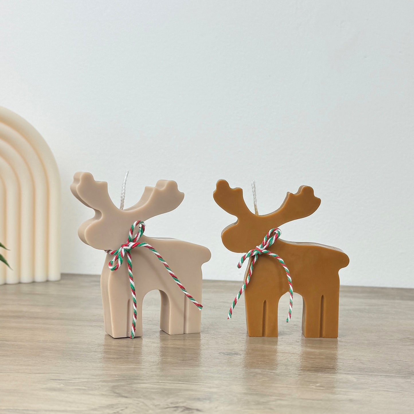 Brown Christmas Reindeer Candle - Festive Christmas Candle - Stocking Filler