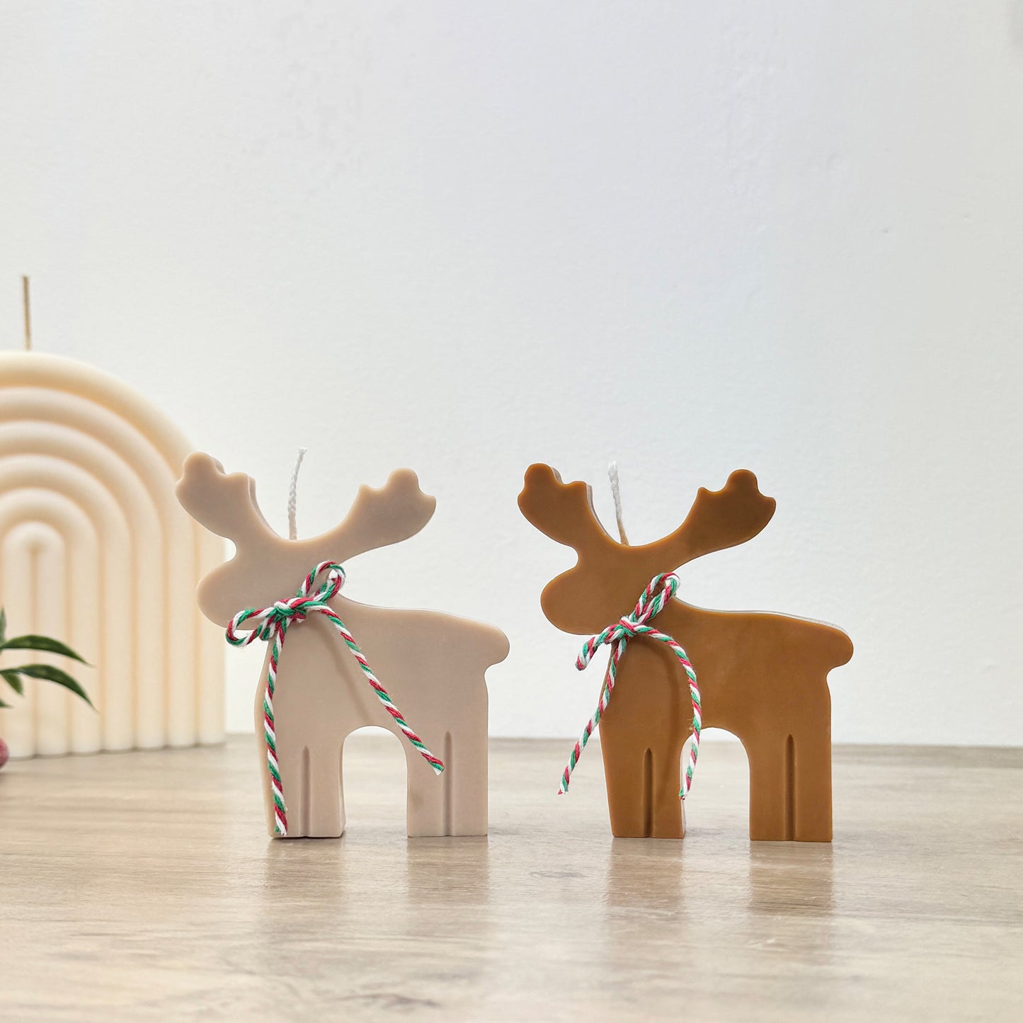 Brown Christmas Reindeer Candle - Festive Christmas Candle - Stocking Filler