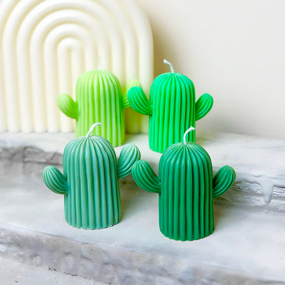 Green Cactus Candles - Cacti Candle Home Decor Gift