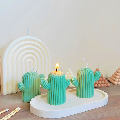 Green Cactus Candles - Cacti Candle Home Decor Gift