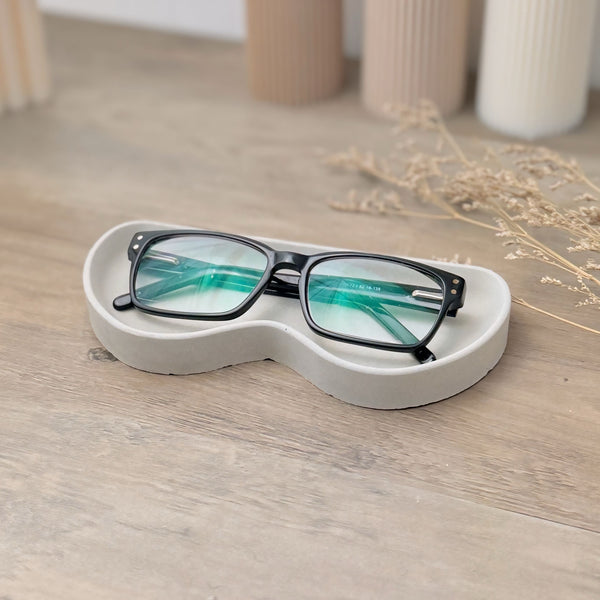 Concrete Grey Glasses Tray - Concrete Glasses Holder Grey Glasses Case ...
