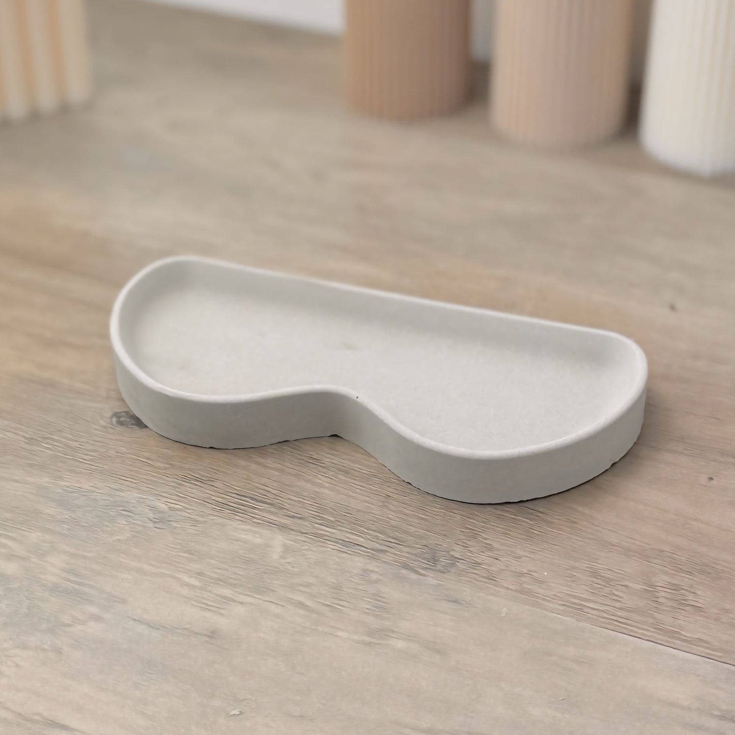 Concrete Grey Glasses Tray - Concrete Glasses Holder - Grey Glasses Case