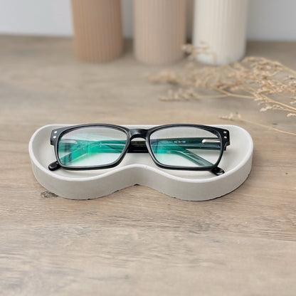 Concrete Grey Glasses Tray - Concrete Glasses Holder - Grey Glasses Case