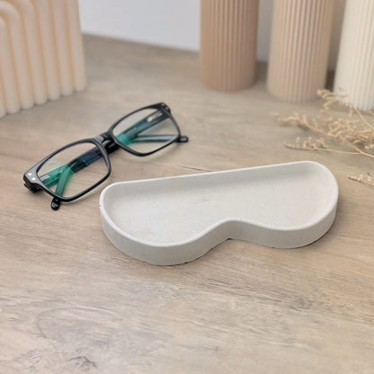 Concrete Grey Glasses Tray - Concrete Glasses Holder - Grey Glasses Case