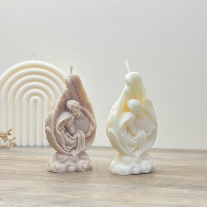 Mini Nativity Scene Christmas Decoration - Christian Christmas Candle