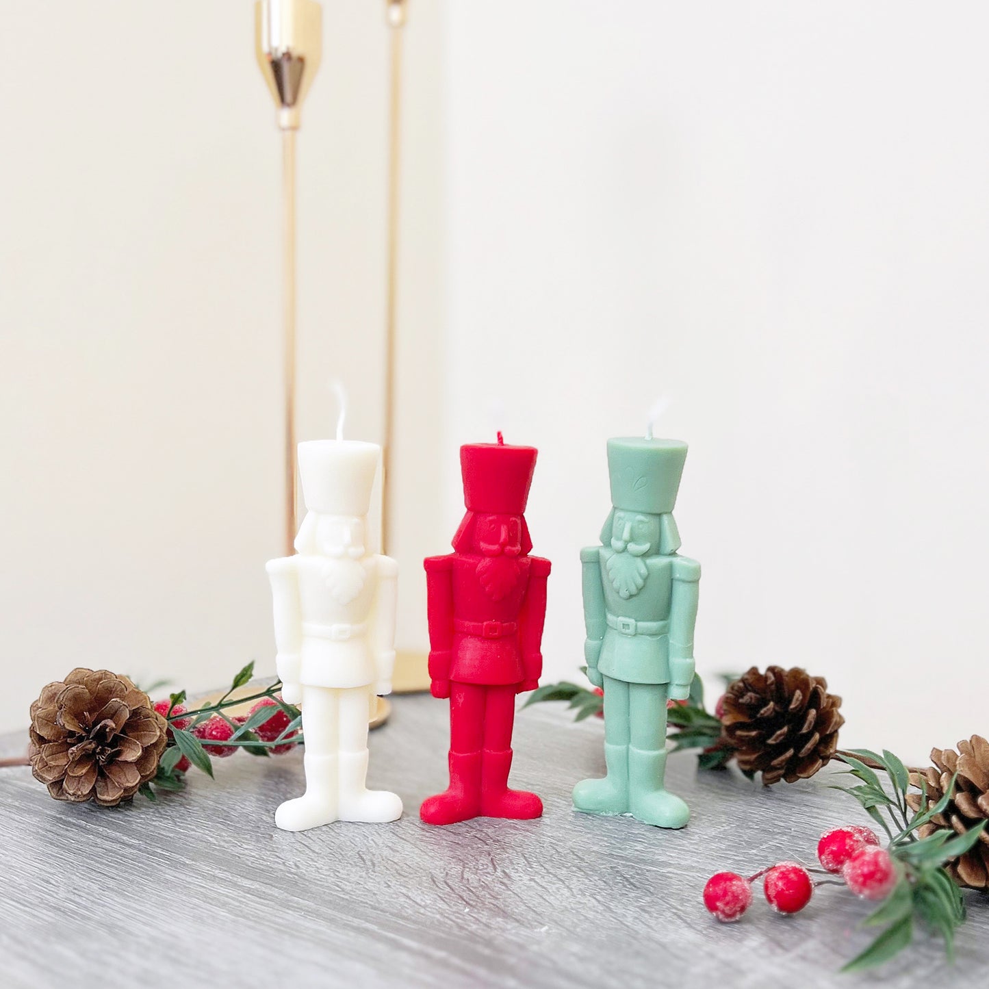 Christmas Nutcracker Candle - Festive Decoration Candle