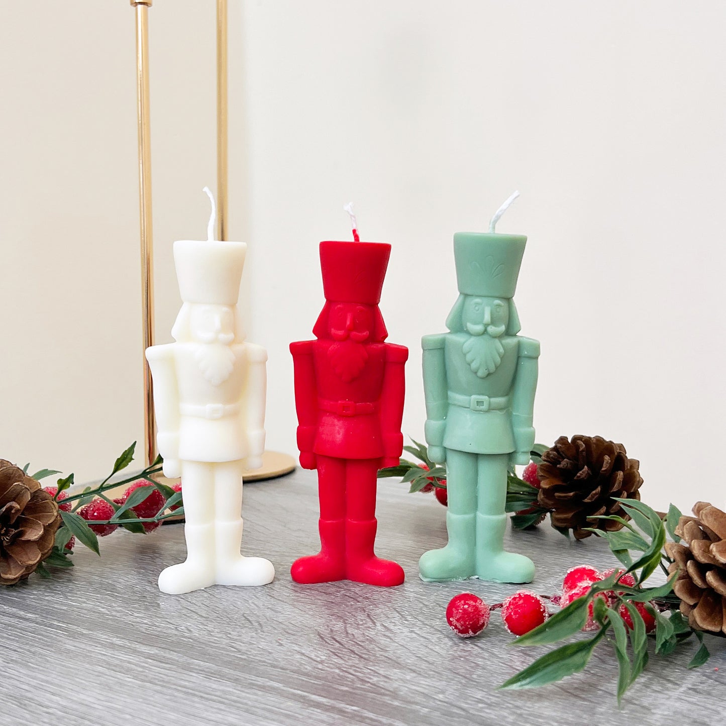 Christmas Nutcracker Candle - Festive Decoration Candle