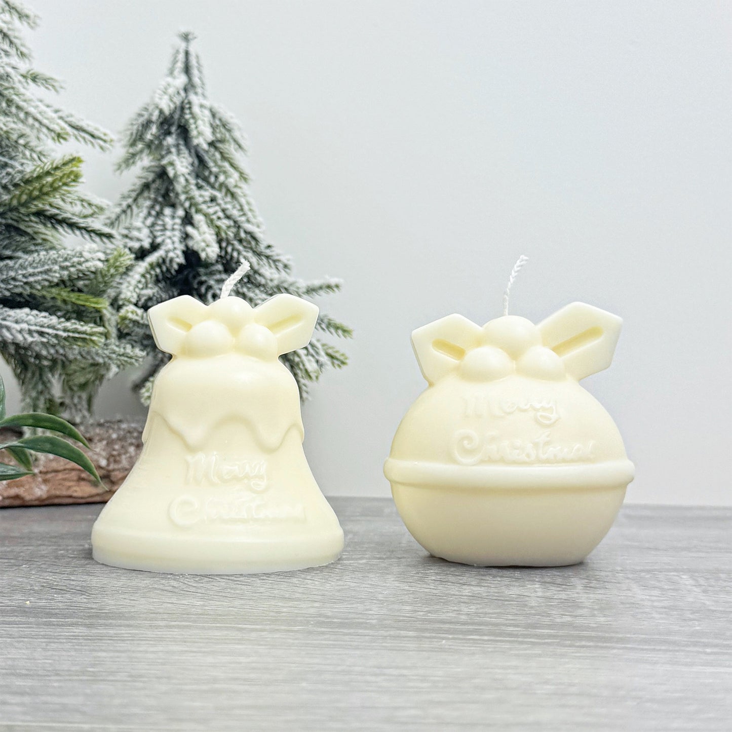 Festive Christmas Pudding Candle - Christmas Candles - Christmas Decor