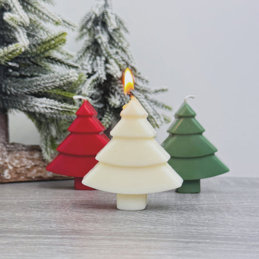 Mini Colourful Christmas Tree Candles - Christmas Candles - Christmas Decorations