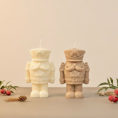 Large Christmas Nutcracker Candle - Christmas Scented Candle