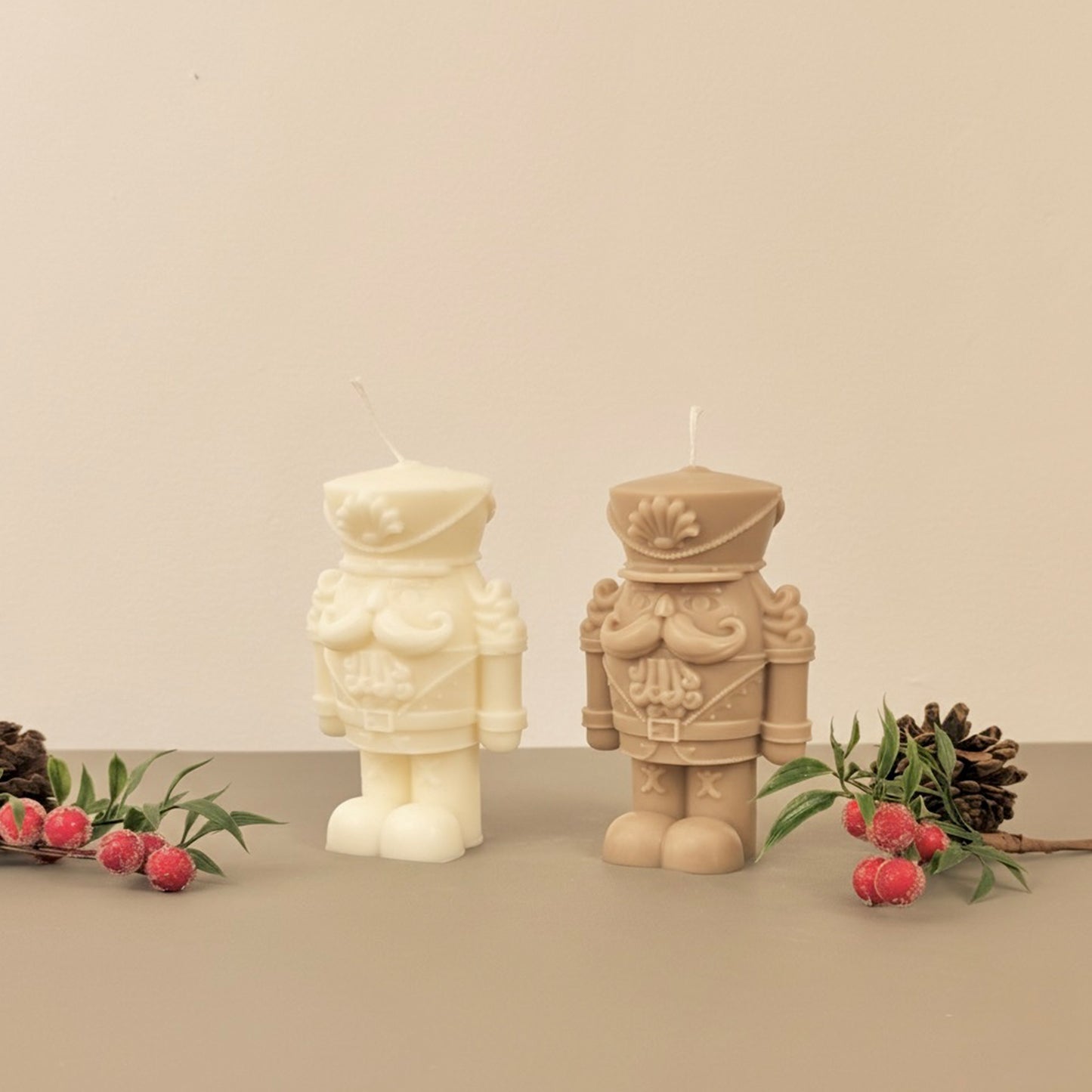 Large Christmas Nutcracker Candle - Christmas Scented Candle