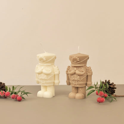 Large Christmas Nutcracker Candle - Christmas Scented Candle