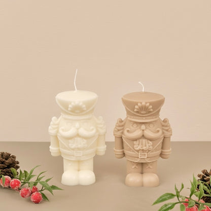 Large Christmas Nutcracker Candle - Christmas Scented Candle