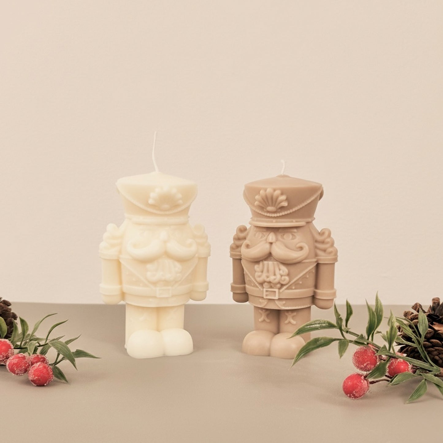 Large Christmas Nutcracker Candle - Christmas Scented Candle