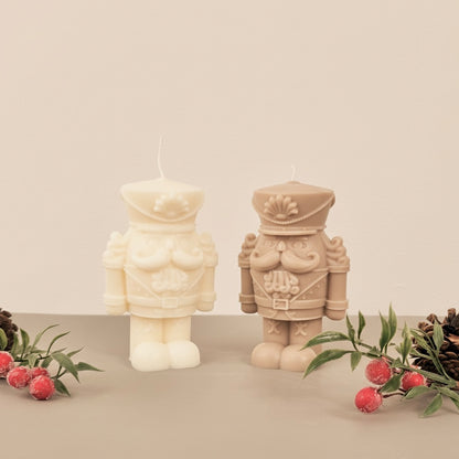 Large Christmas Nutcracker Candle - Christmas Scented Candle