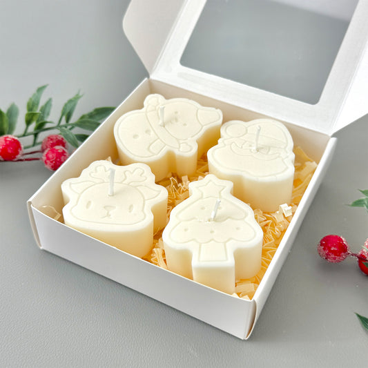Christmas Candle Gift Set - Festive Tealight Gift - Christmas Gifts