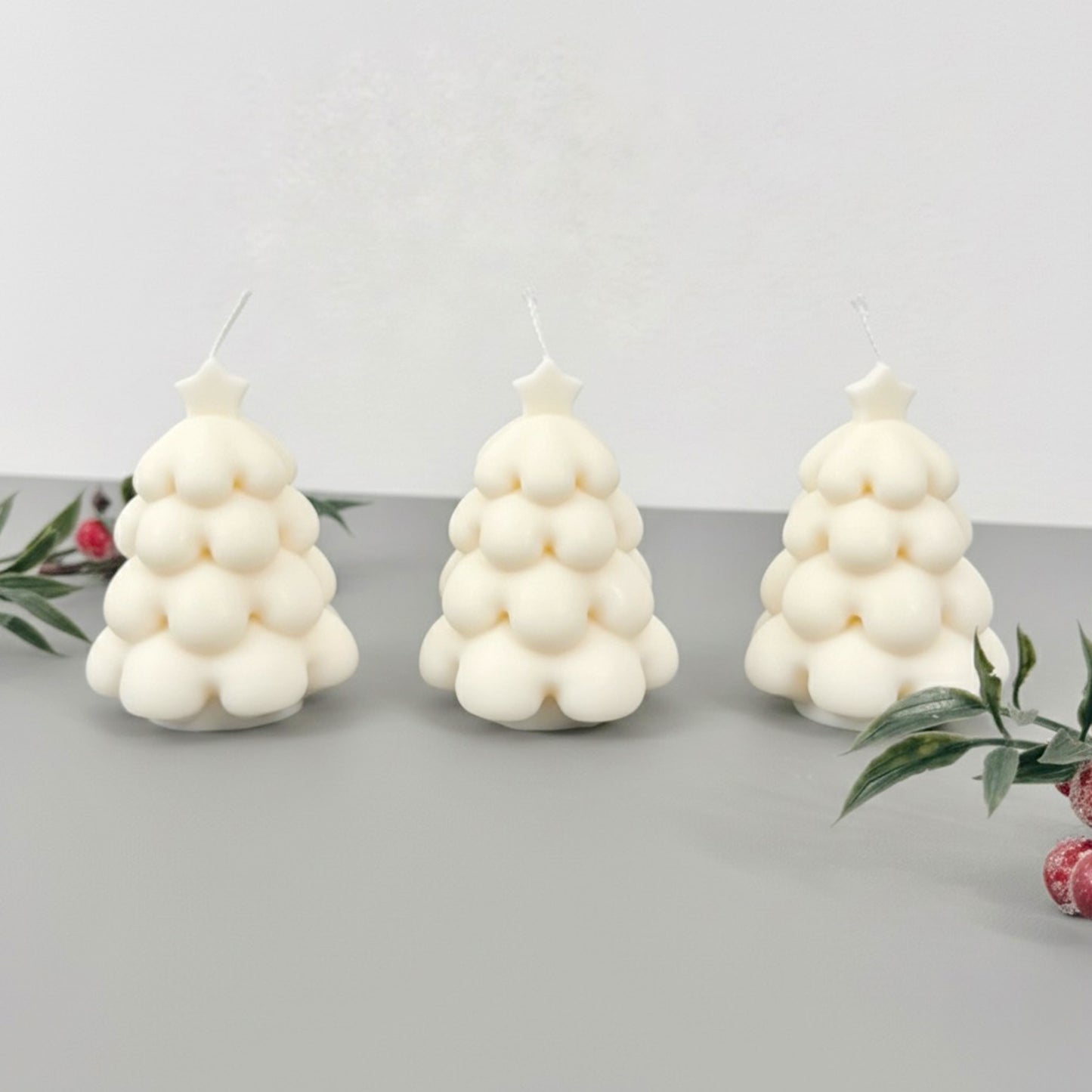 White Christmas Tree Candle - Christmas Scented Candle