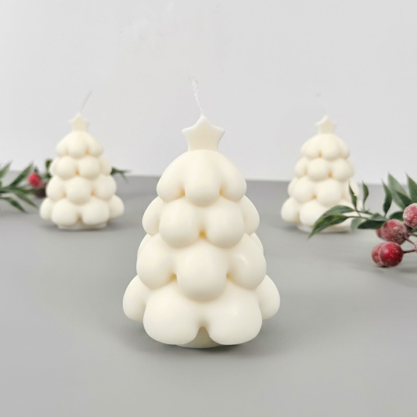 White Christmas Tree Candle - Christmas Scented Candle