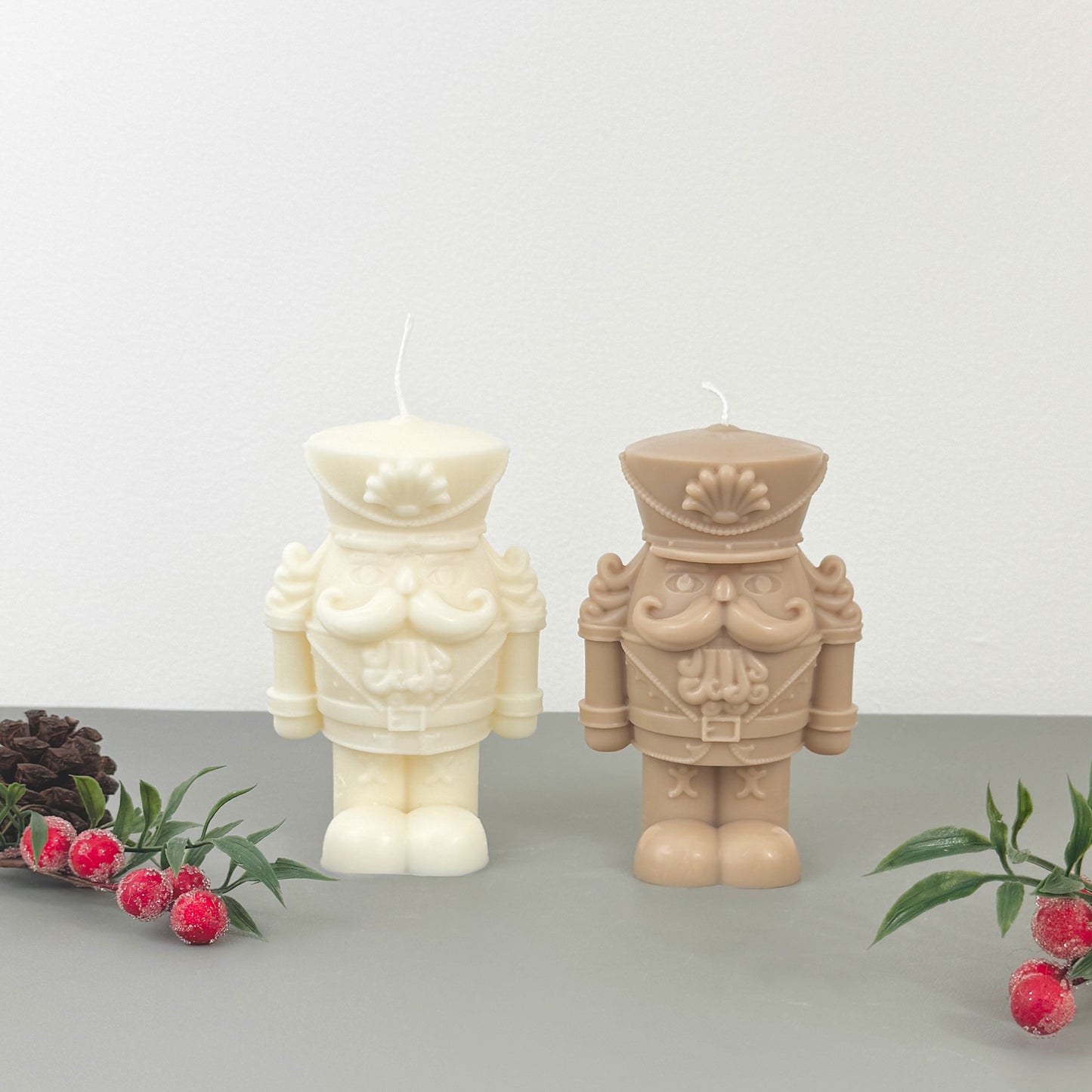 Large Christmas Nutcracker Candle - Christmas Scented Candle