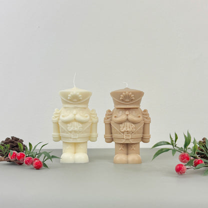 Large Christmas Nutcracker Candle - Christmas Scented Candle