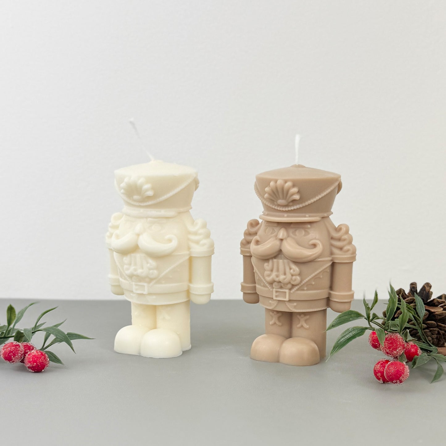 Large Christmas Nutcracker Candle - Christmas Scented Candle