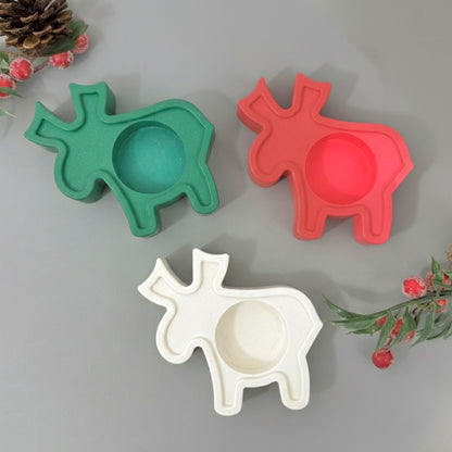 Reindeer Christmas Tealight Candle Holder - Christmas Decor