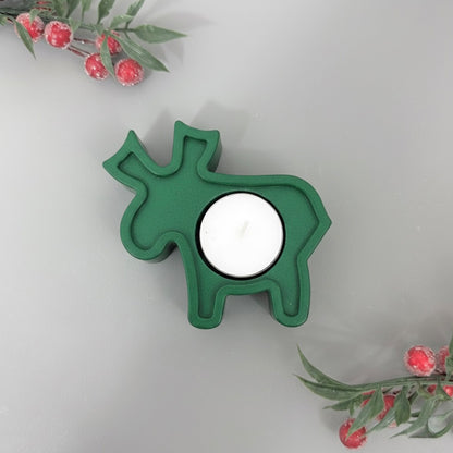 Reindeer Christmas Tealight Candle Holder - Christmas Decor