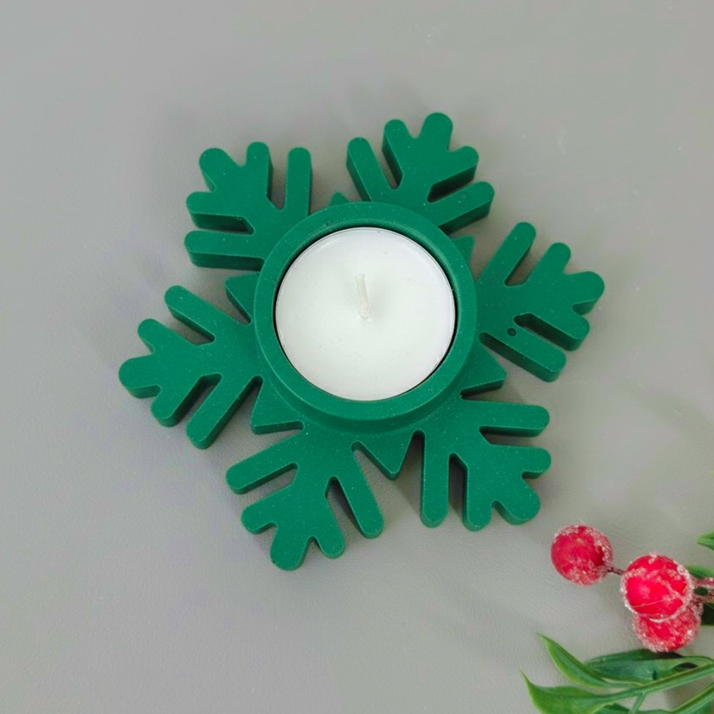 Christmas Snowflake Tealight Holder - Festive Candle Holder Christmas Gift