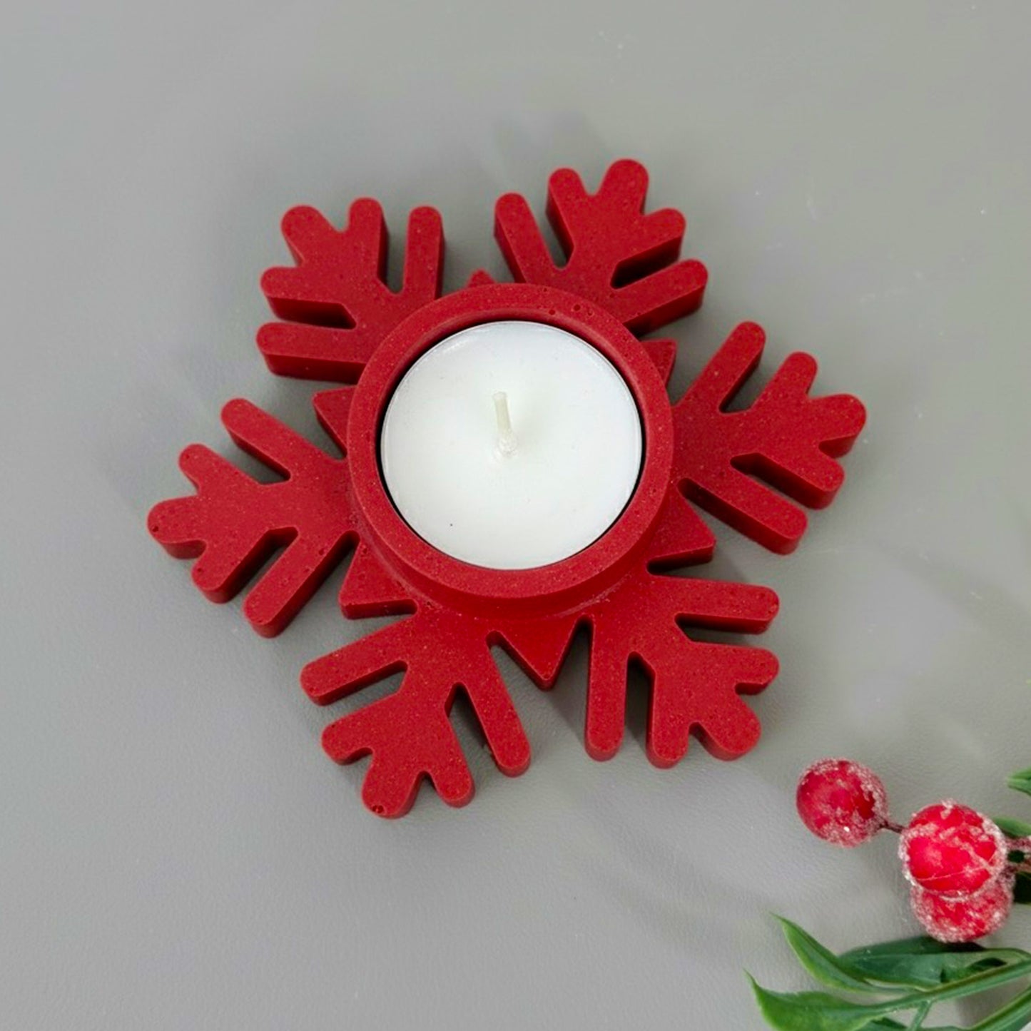 Christmas Snowflake Tealight Holder - Festive Candle Holder Christmas Gift