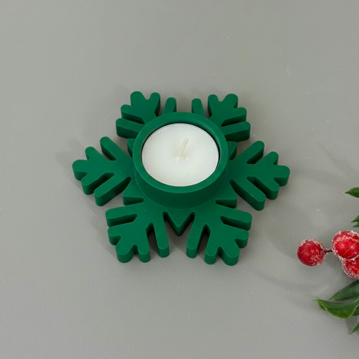 Christmas Snowflake Tealight Holder - Festive Candle Holder Christmas Gift