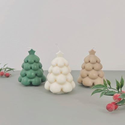 Traditional Christmas Tree Candles - Neutral Christmas Decor