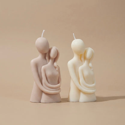 Candle Gift for Couples - Engagement Present - Anniversary Gifts - Wedding Cake Topper Candles