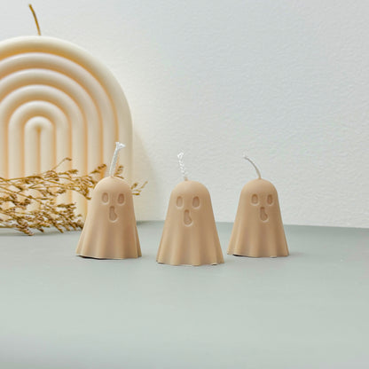 Set of 3 Halloween Ghost Candles – Cute Halloween Candles