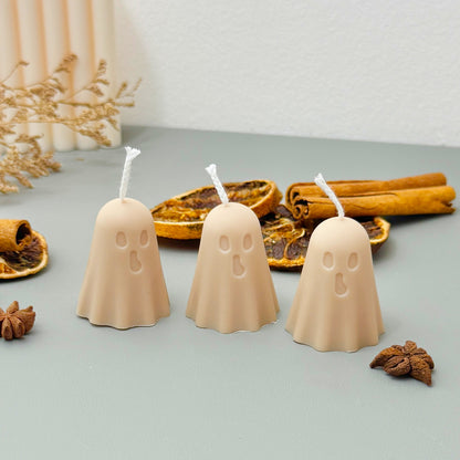 Set of 3 Halloween Ghost Candles – Cute Halloween Candles