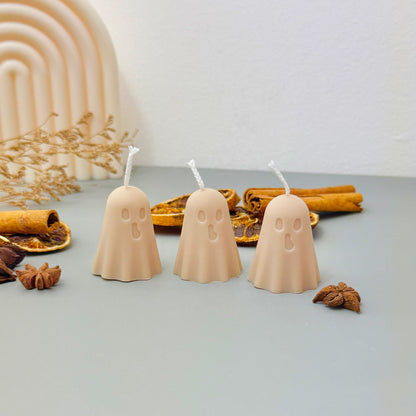 Set of 3 Halloween Ghost Candles – Cute Halloween Candles