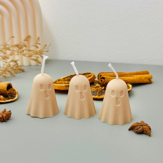 Set of 3 Halloween Ghost Candles – Cute Halloween Candles