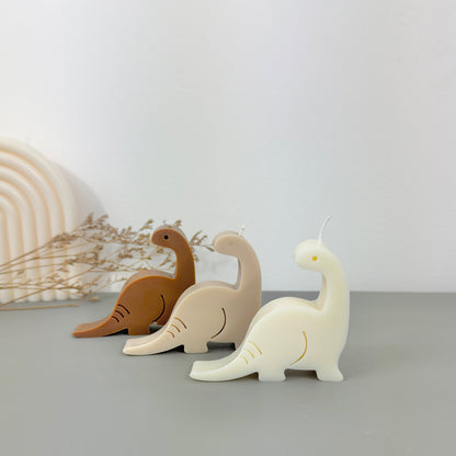Dinosaur Candles - Colourful Brontosaurus Candle - Apatosaurus Dinosaur Gifts