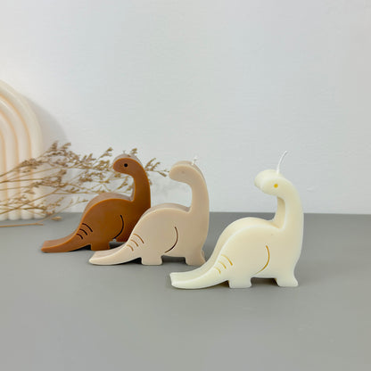 Dinosaur Candles - Colourful Brontosaurus Candle - Apatosaurus Dinosaur Gifts