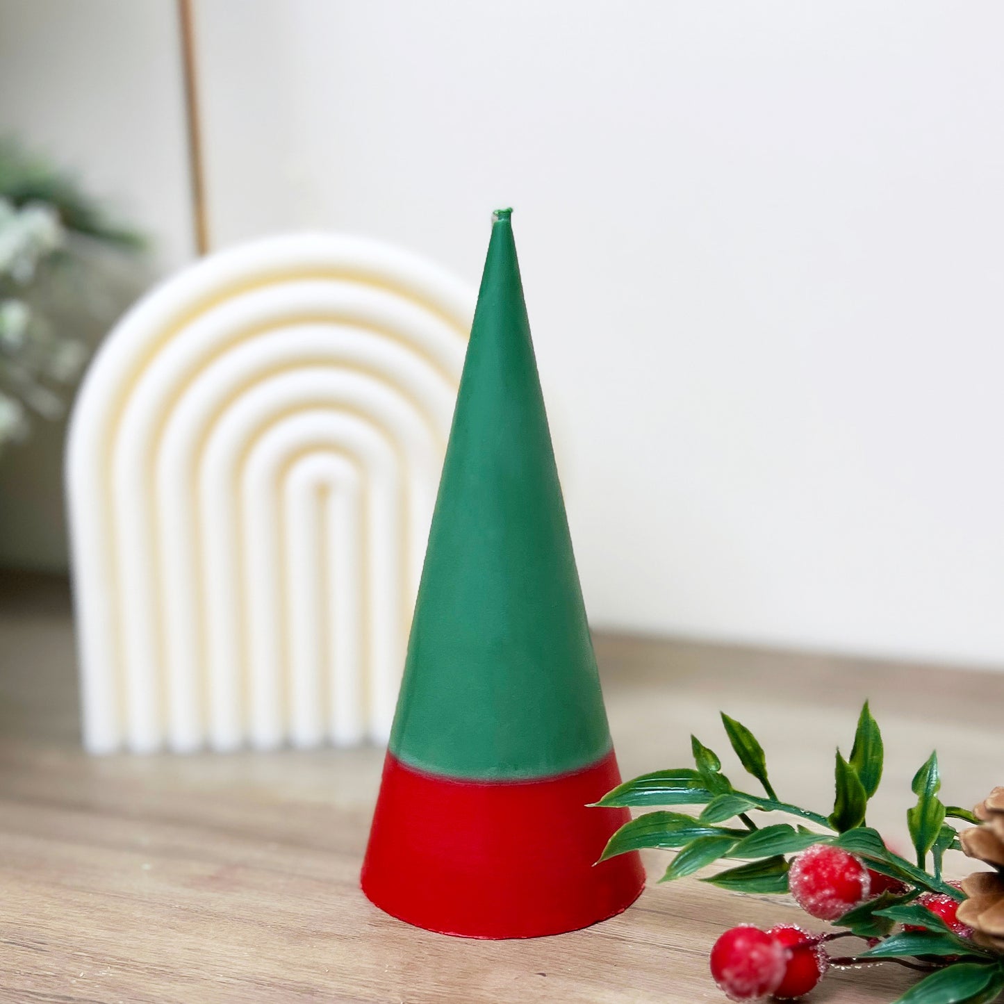 Minimalist Christmas Candles - Cone Christmas Tree Candle