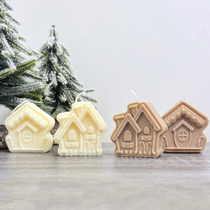 Christmas Gingerbread House Candle - Christmas Candle Gift