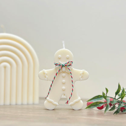 Christmas Gingerbread Man Candle - Festive Gingerbread Scented Candles