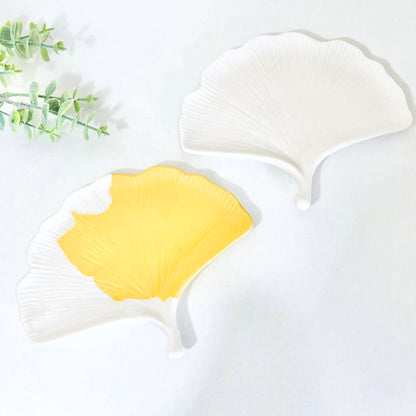 Ginkgo Leaf Trinket Tray - Decorative Jewellery Dish - Ring Dishes