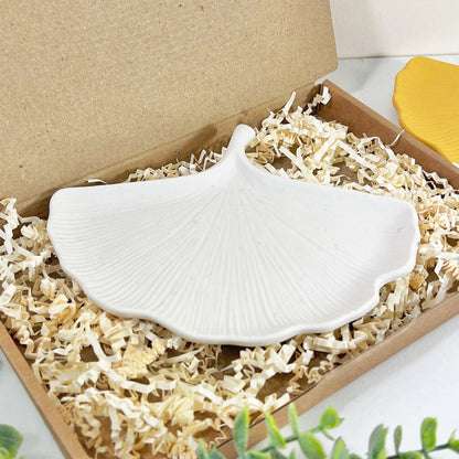 Ginkgo Leaf Trinket Tray - Decorative Jewellery Dish - Ring Dishes