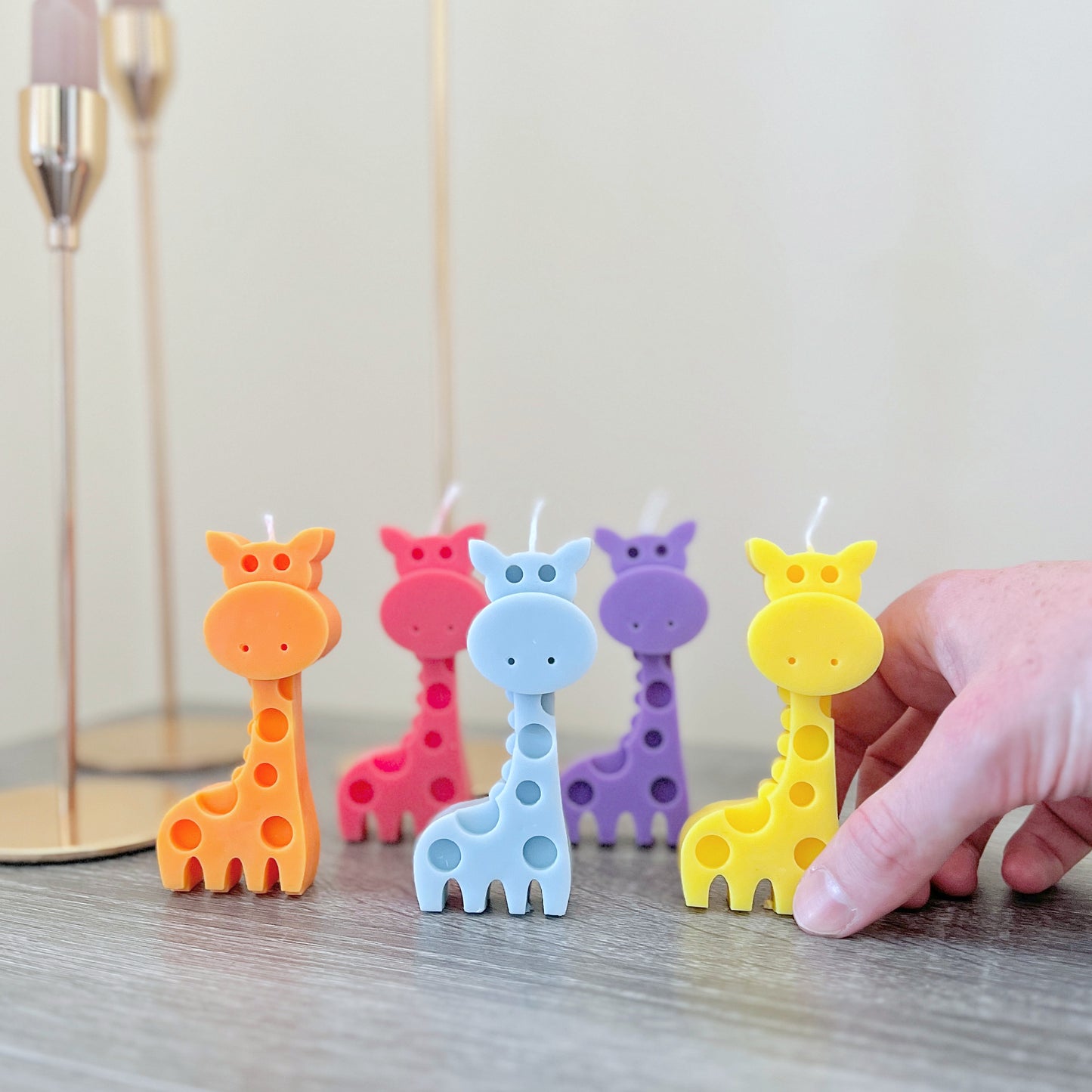 Giraffe Shape Candle - Birthday Cake Topper Candles