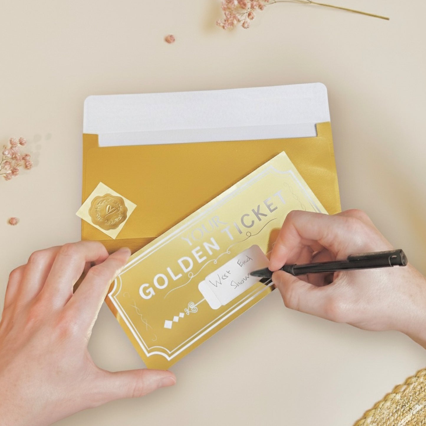 Personalised Scratchable Golden Ticket Gift Voucher